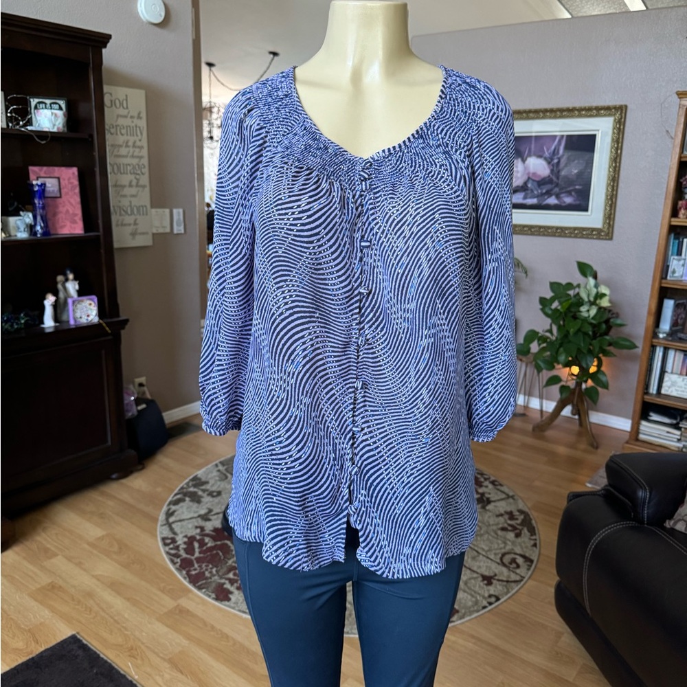 3/$25 Banana Republic 3/4 sleeves Blouse XL